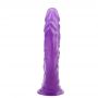 Podwójne dildo Hi Rubber fioletowe PVC 25 cm - 4
